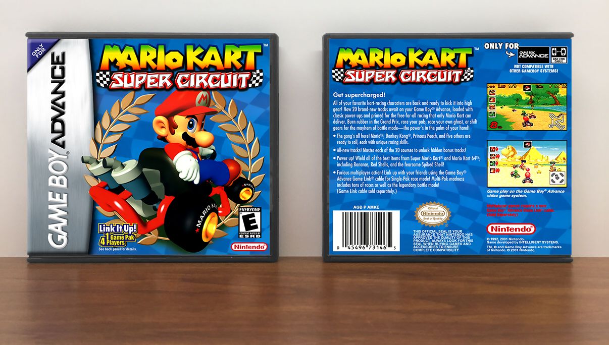 Mario Kart Super Circuit, Artwork Spine Color: Chrome