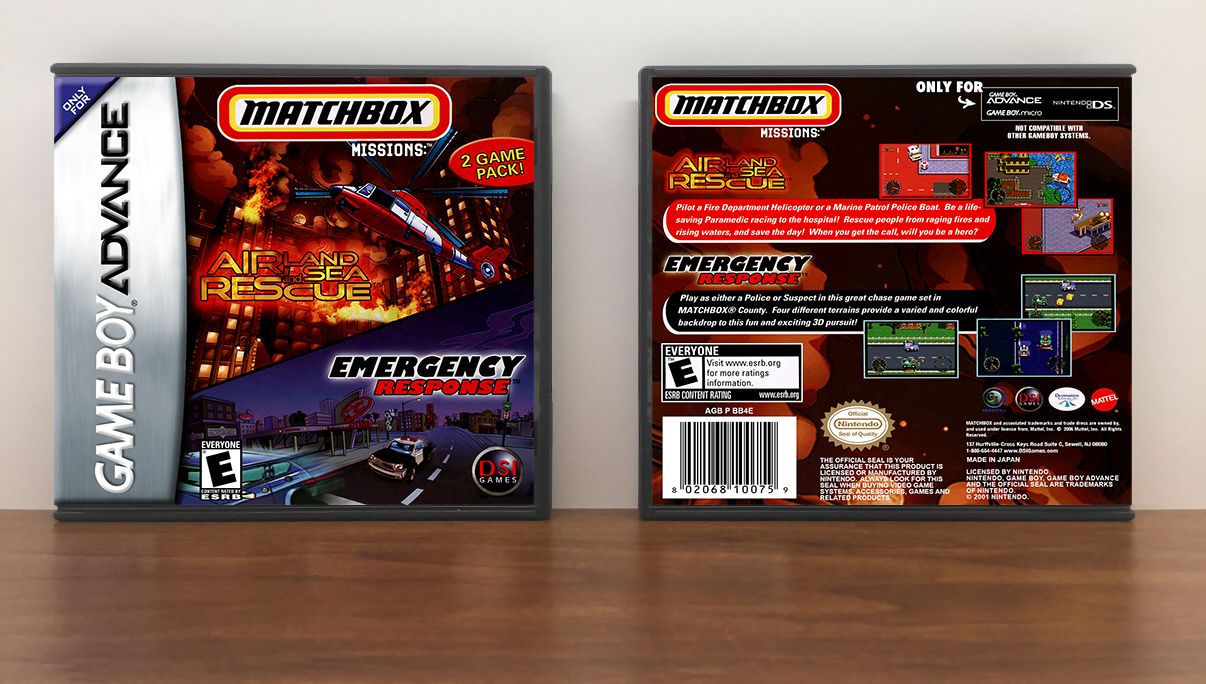 Matchbox Missions: Air, Land, and Sea Rescue / Emergency Response, Artwork Spine Color: Chrome