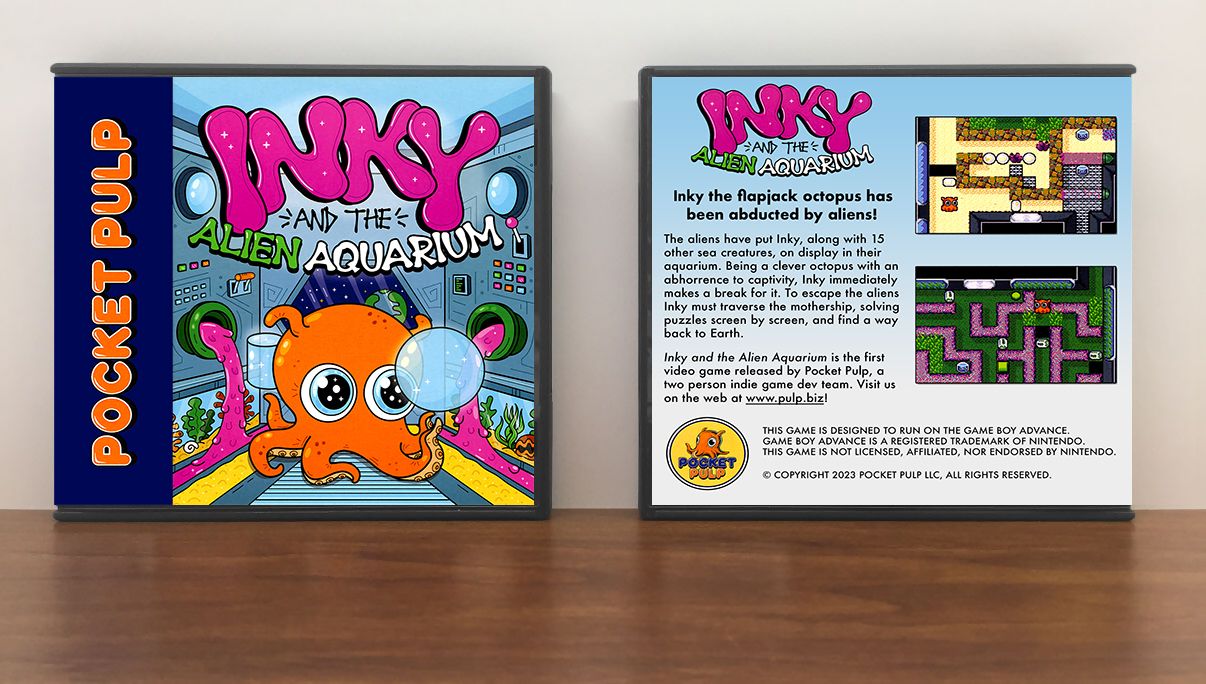 Inky and the Alien Aquarium, Artwork Spine Color: Chrome