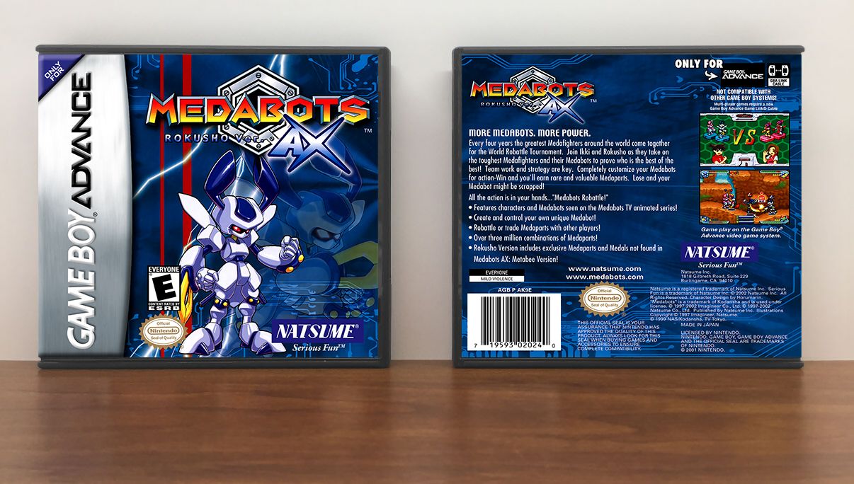 Medabots AX: Rokusho Version, Artwork Spine Color: Chrome