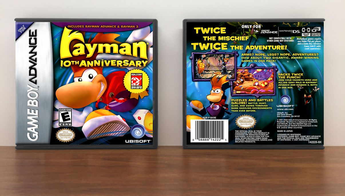 Rayman 10th Anniversary, Artwork Spine Color: Chrome
