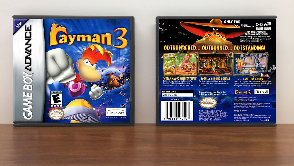 Rayman 3, Artwork Spine Color: Chrome
