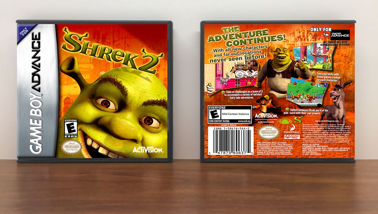 Shrek 2, Artwork Spine Color: Chrome