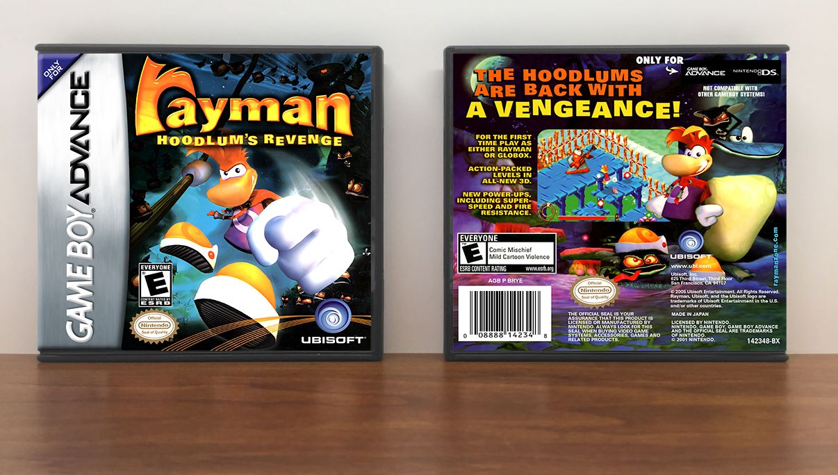 Rayman: Hoodlum's Revenge, Artwork Spine Color: Chrome
