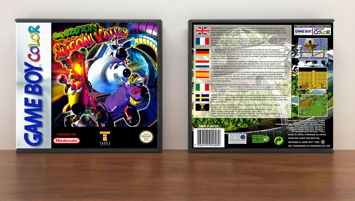 Space Station Silicon Valley (PAL), Artwork Spine Color: Chrome