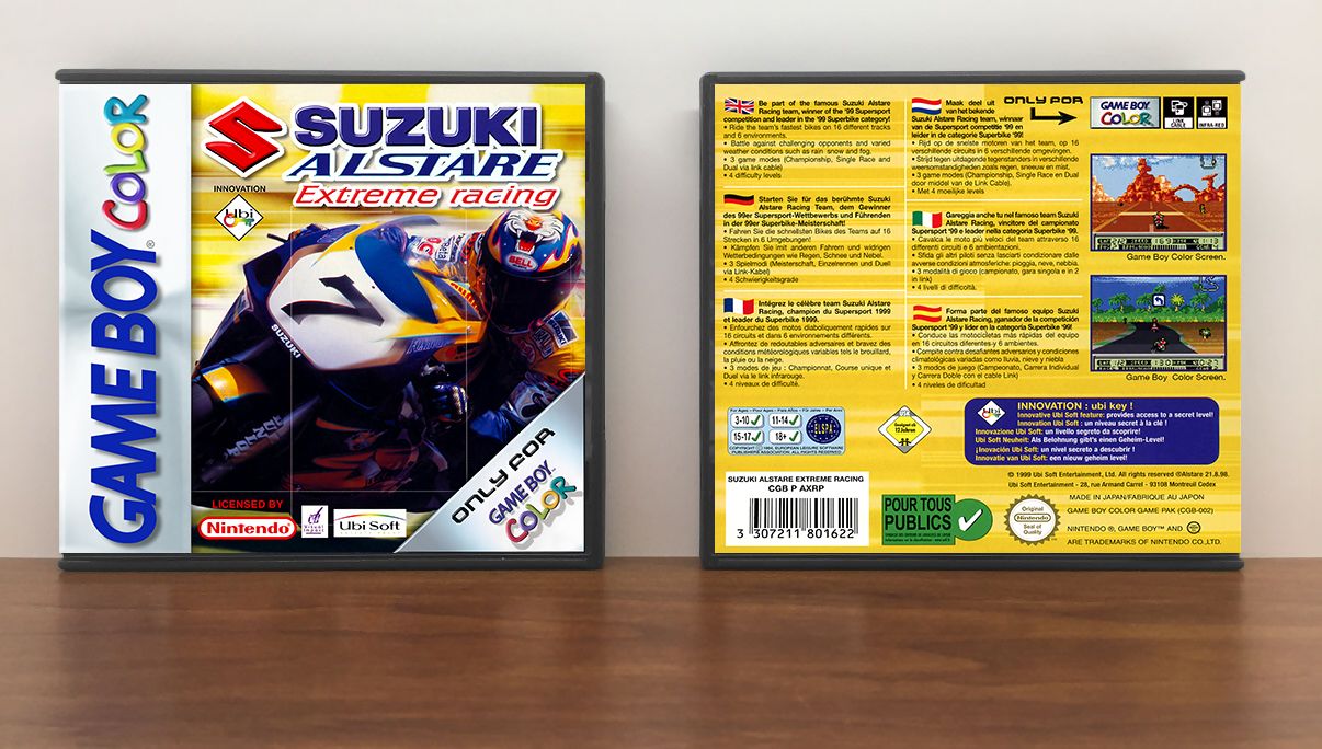 Suzuki Alstare Extreme Racing (PAL), Artwork Spine Color: Chrome