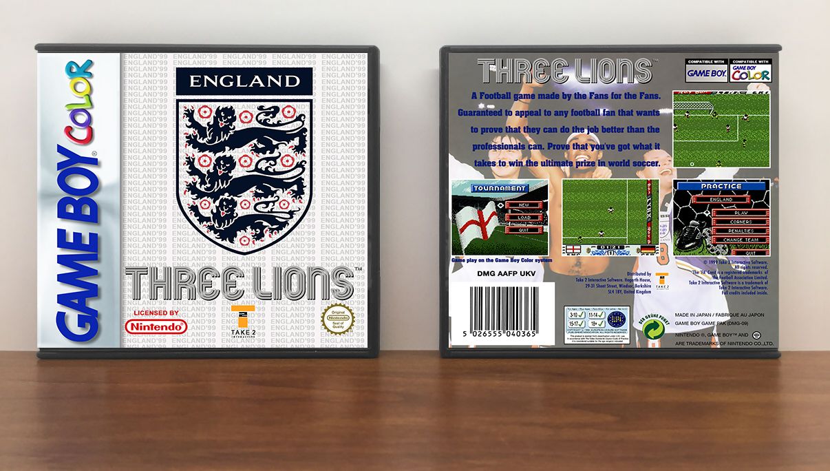 Three Lions (PAL), Artwork Spine Color: Chrome