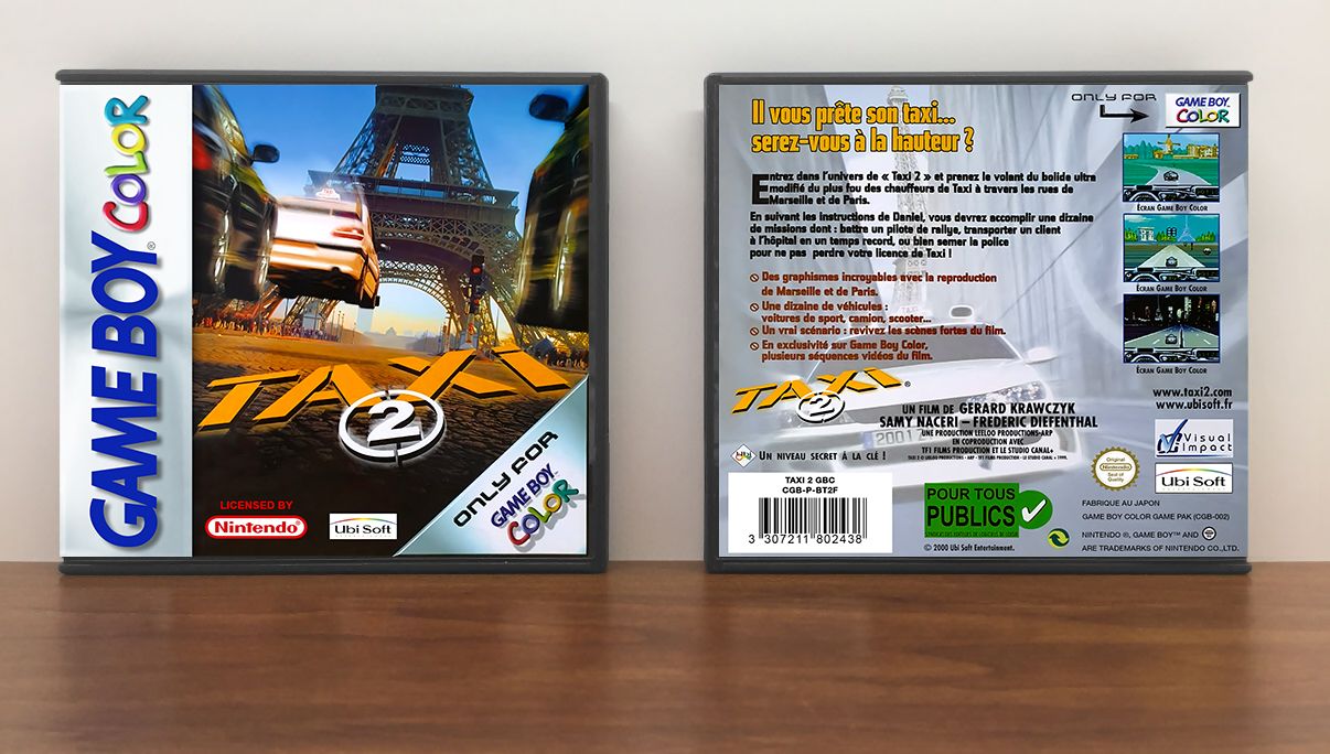 Taxi 2 (PAL), Artwork Spine Color: Chrome