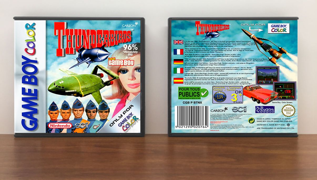 Thunderbirds (PAL), Artwork Spine Color: Chrome