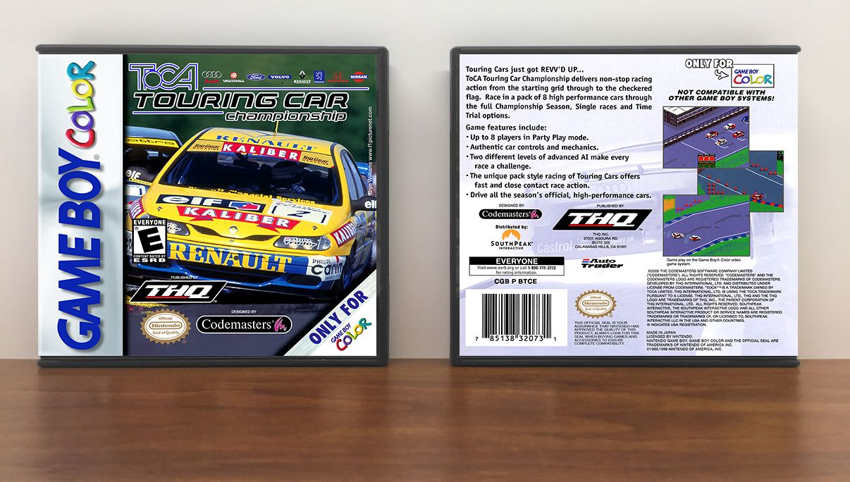 TOCA: Touring Car Championship, Artwork Spine Color: Chrome