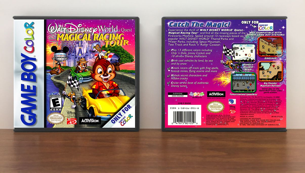 Walt Disney World Quest: Magical Racing Tour, Artwork Spine Color: Chrome