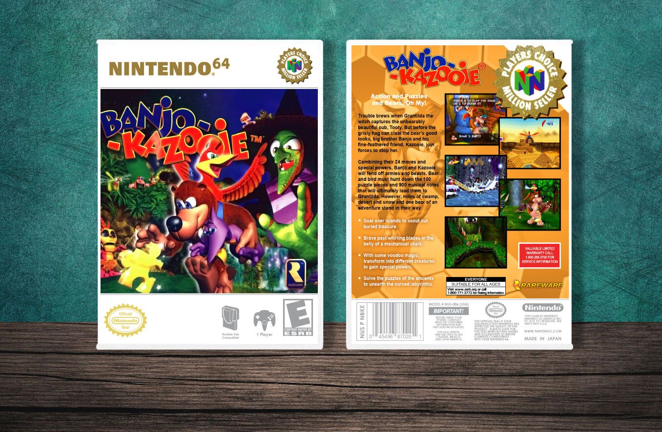 Banjo-Kazooie (PC), Case Color: White