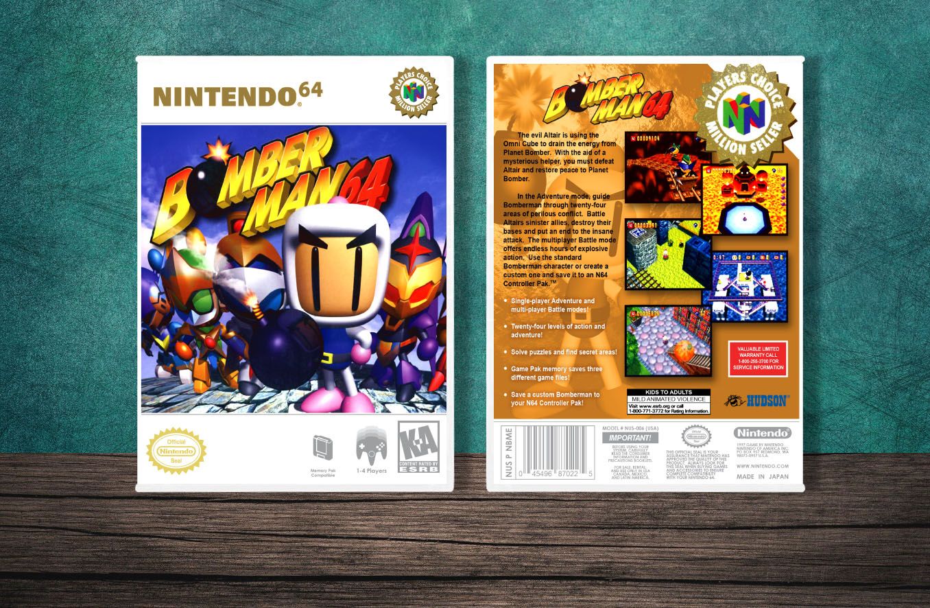 Bomberman 64 (PC), Case Color: White