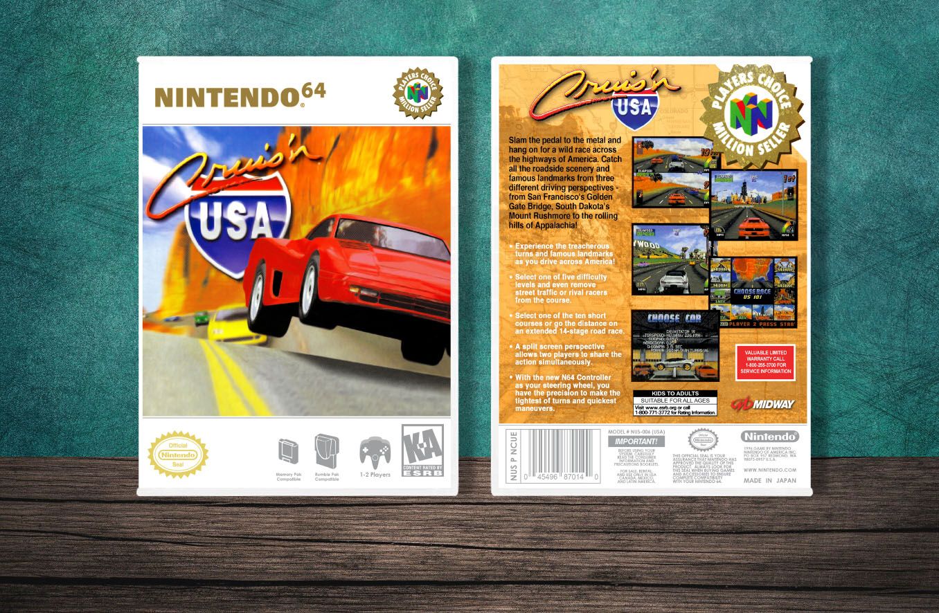 Cruis'n USA (PC), Case Color: White