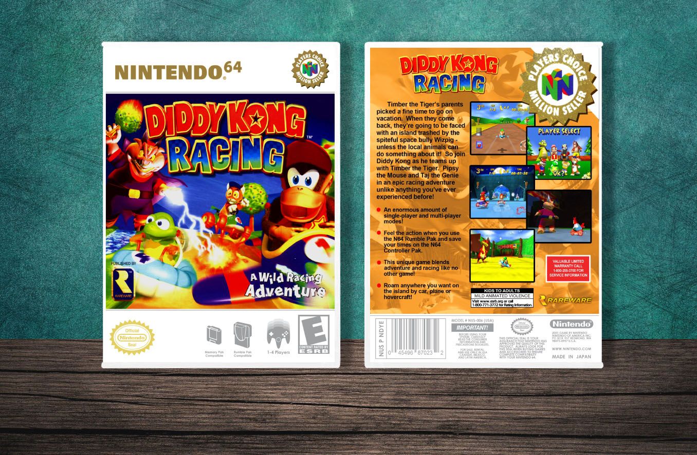 Diddy Kong Racing (PC), Case Color: White