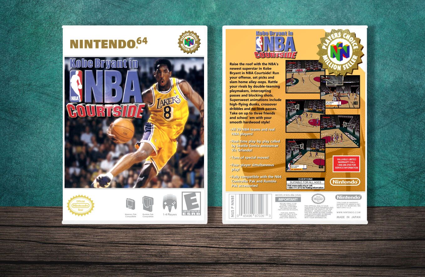 Kobe Bryant in NBA Courtside (PC), Case Color: White
