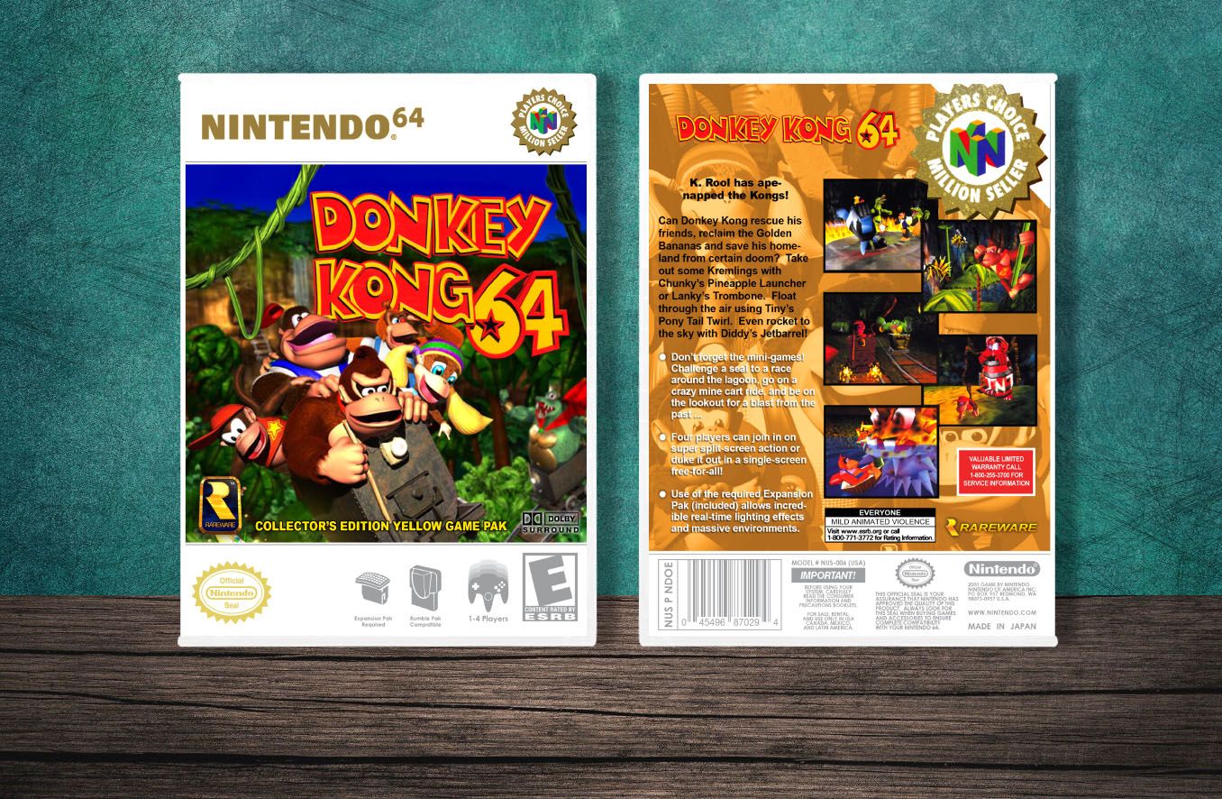 Donkey Kong 64 (PC), Case Color: White