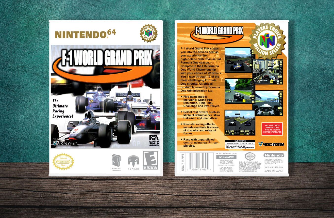 F-1 World Grand Prix (PC), Case Color: White