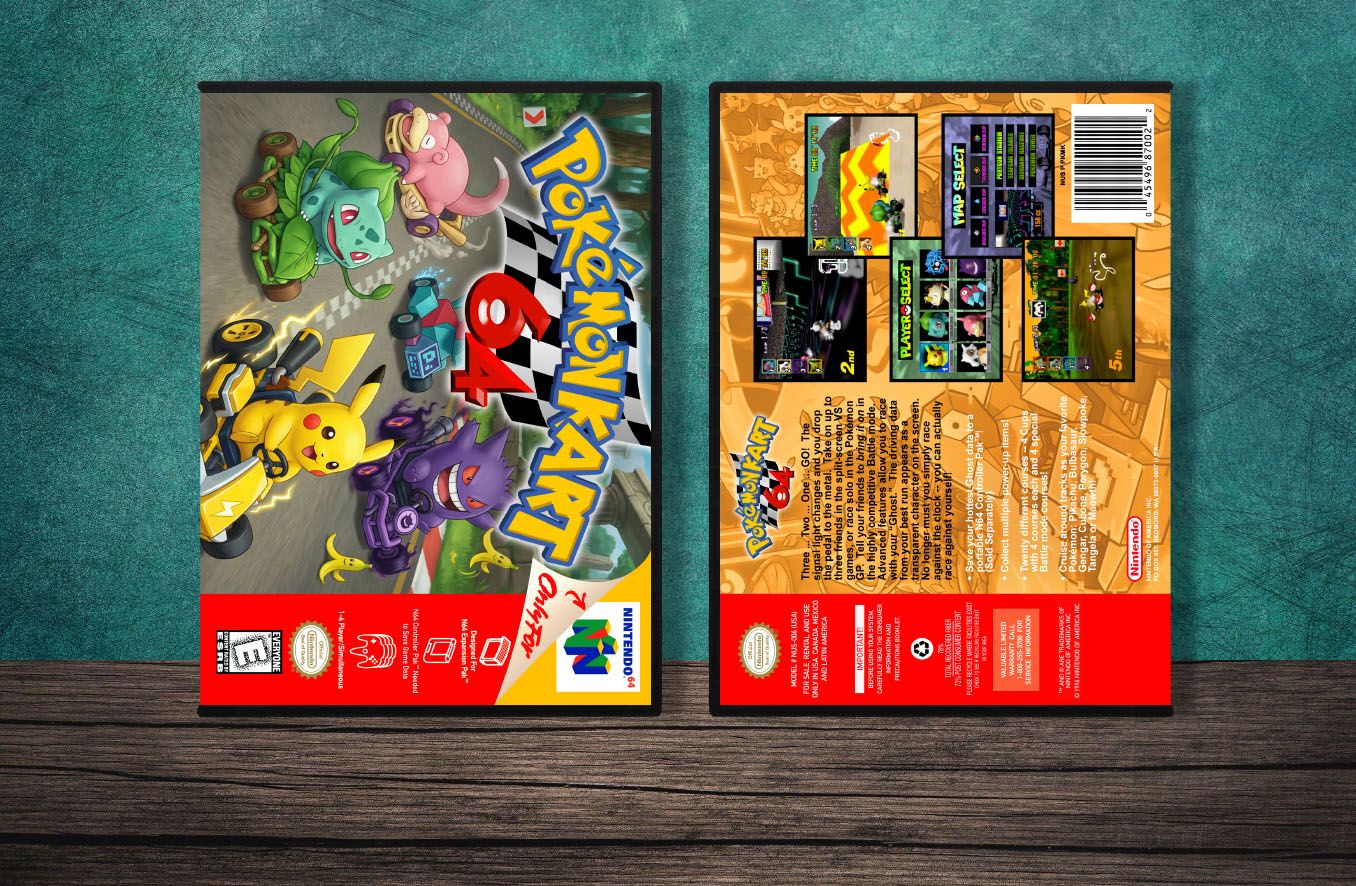 Pokemon Kart 64, Case Color: DARK GREY (OEM DS CASE COLOR)
