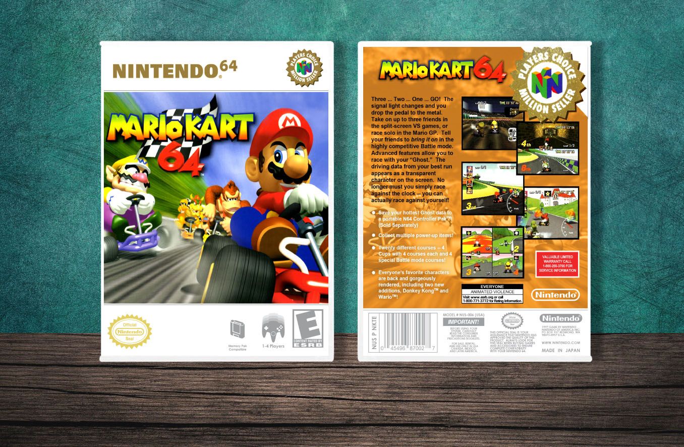 Mario Kart 64 (PC), Case Color: White