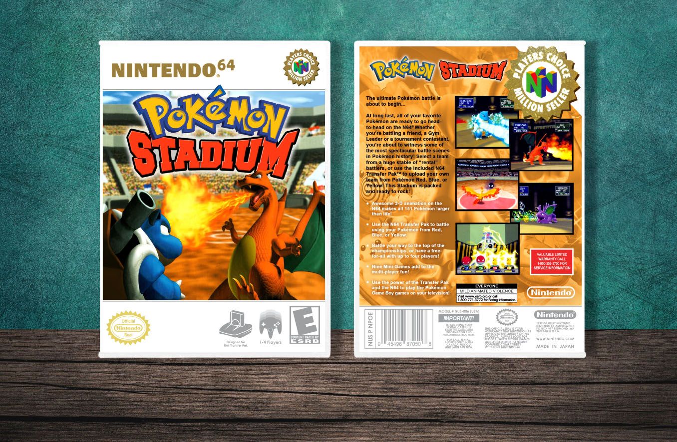 Pokemon Stadium (PC), Case Color: White