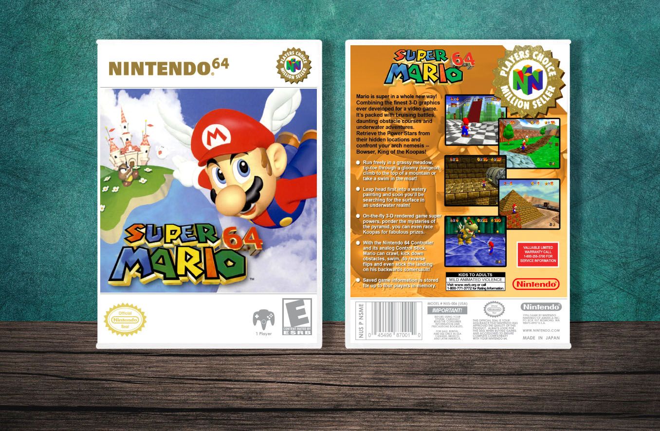 Super Mario 64 (PC), Case Color: White