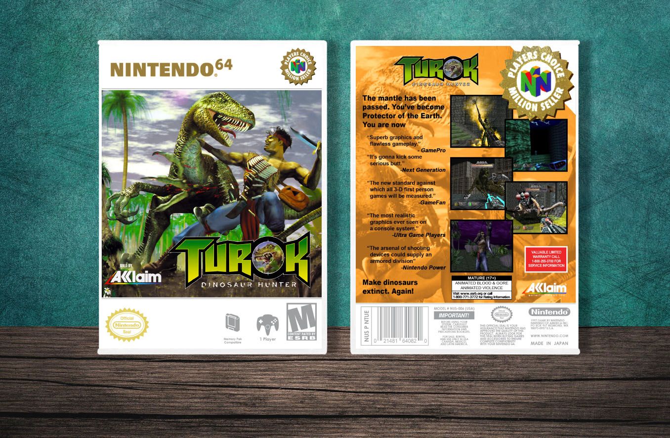 Turok: Dinosaur Hunter (PC), Case Color: White