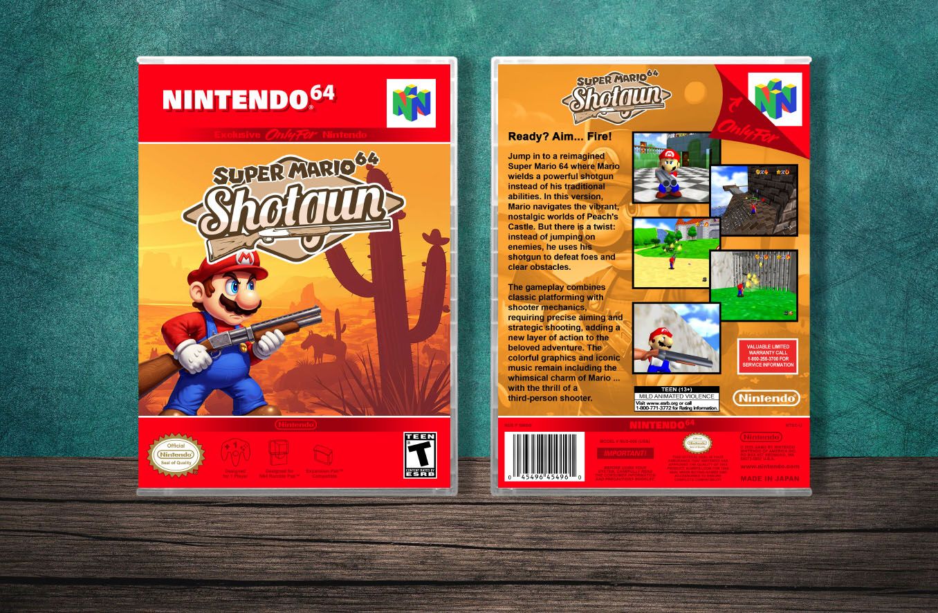 Super Mario 64: Shotgun, Case Color: CLEAR (Transparent)