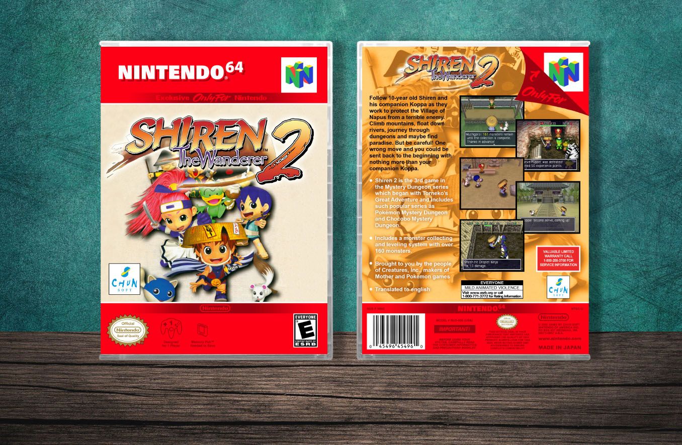 Shiren the Wanderer 2, Case Color: CLEAR (Transparent)