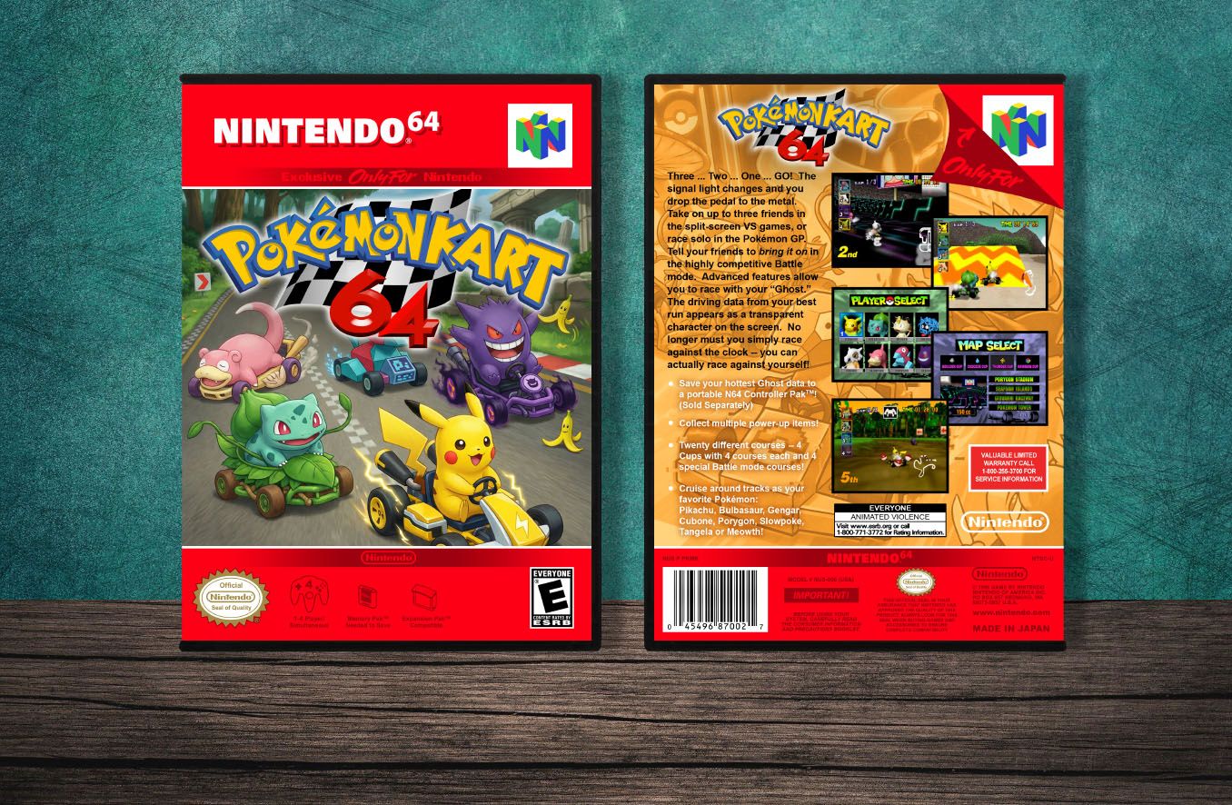 Pokemon Kart 64, Case Color: DARK GREY (OEM DS CASE COLOR)