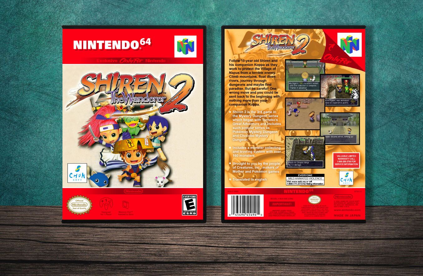 Shiren the Wanderer 2, Case Color: DARK GREY (OEM DS CASE COLOR)