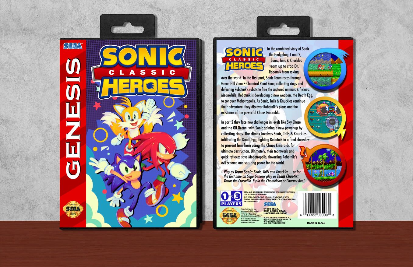 Sonic Classic Heroes, Case Color: Black