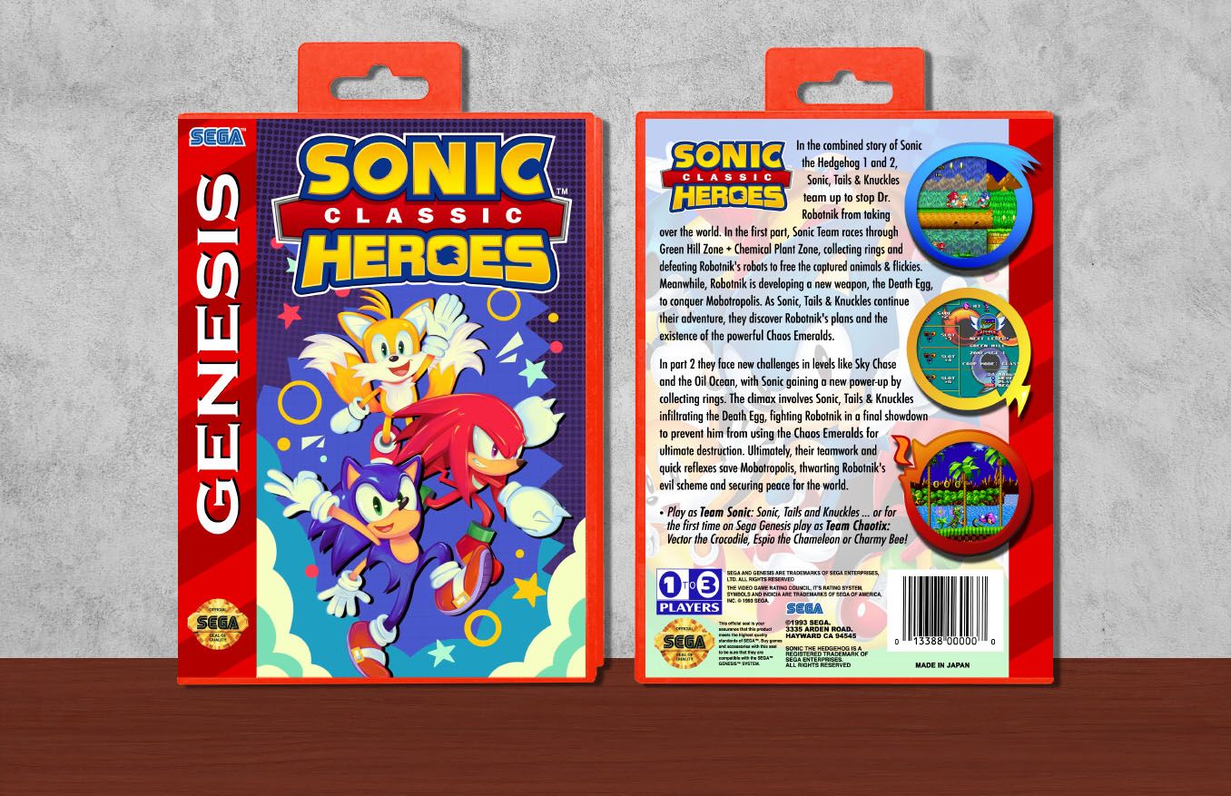 Sonic Classic Heroes, Case Color: Red