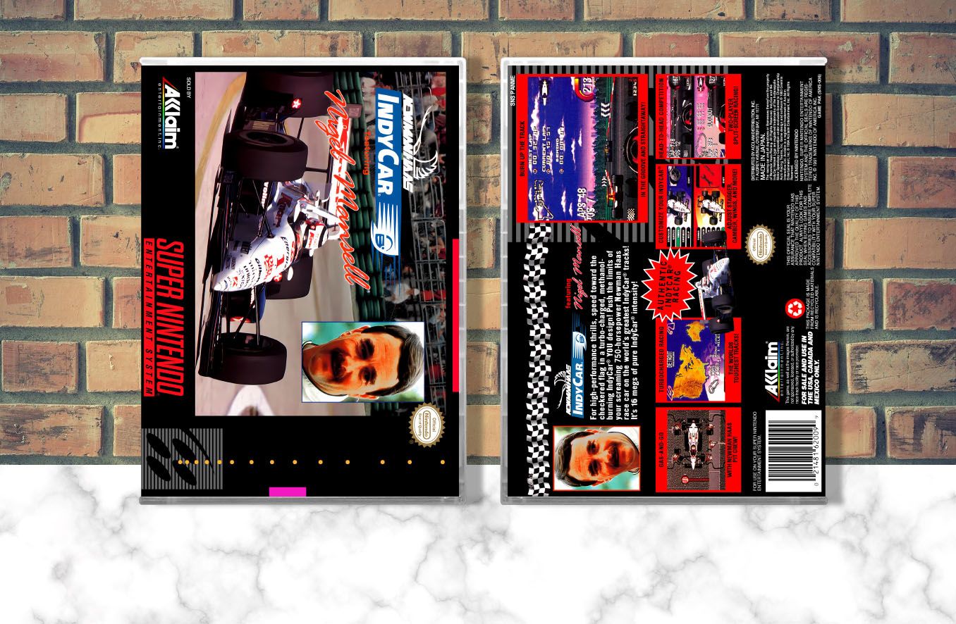 Newman Haas Indy Car Featuring Nigel Mansell, Case Color: CLEAR (Transparent)