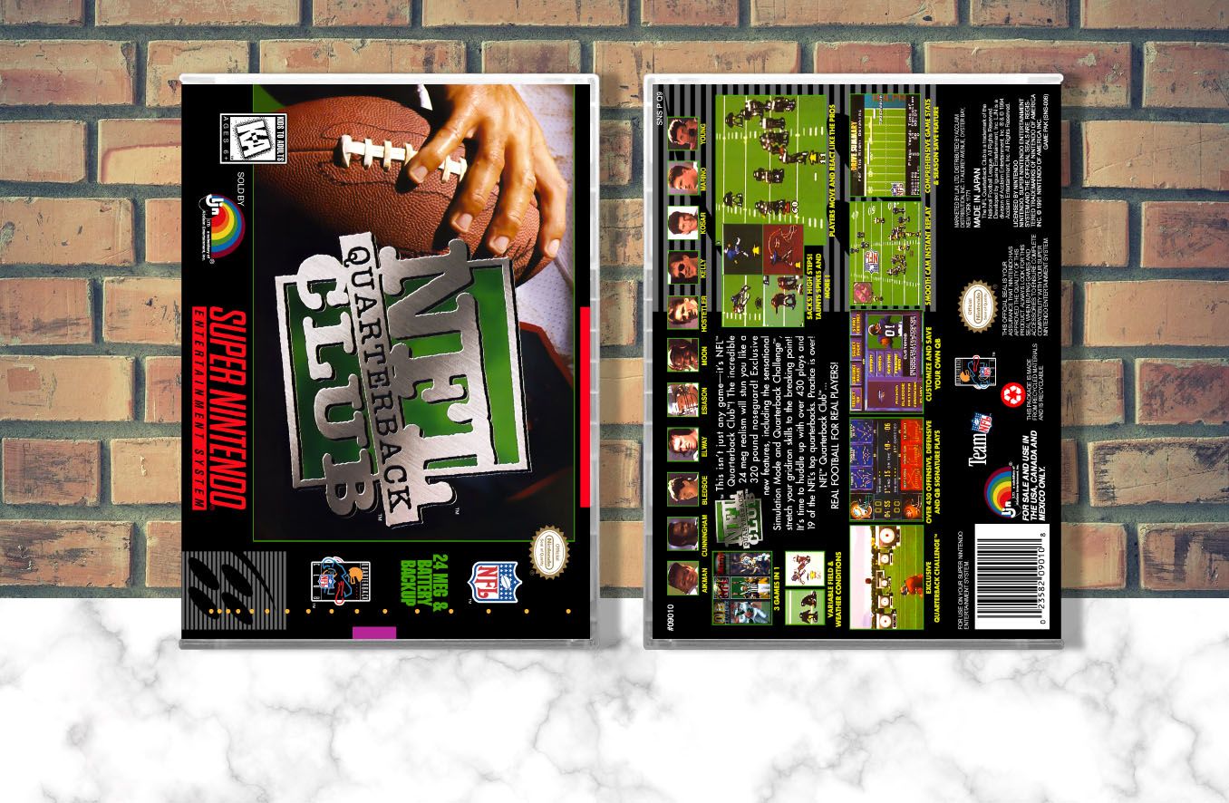NFL Quarterback Club, Case Color: CLEAR (Transparent)