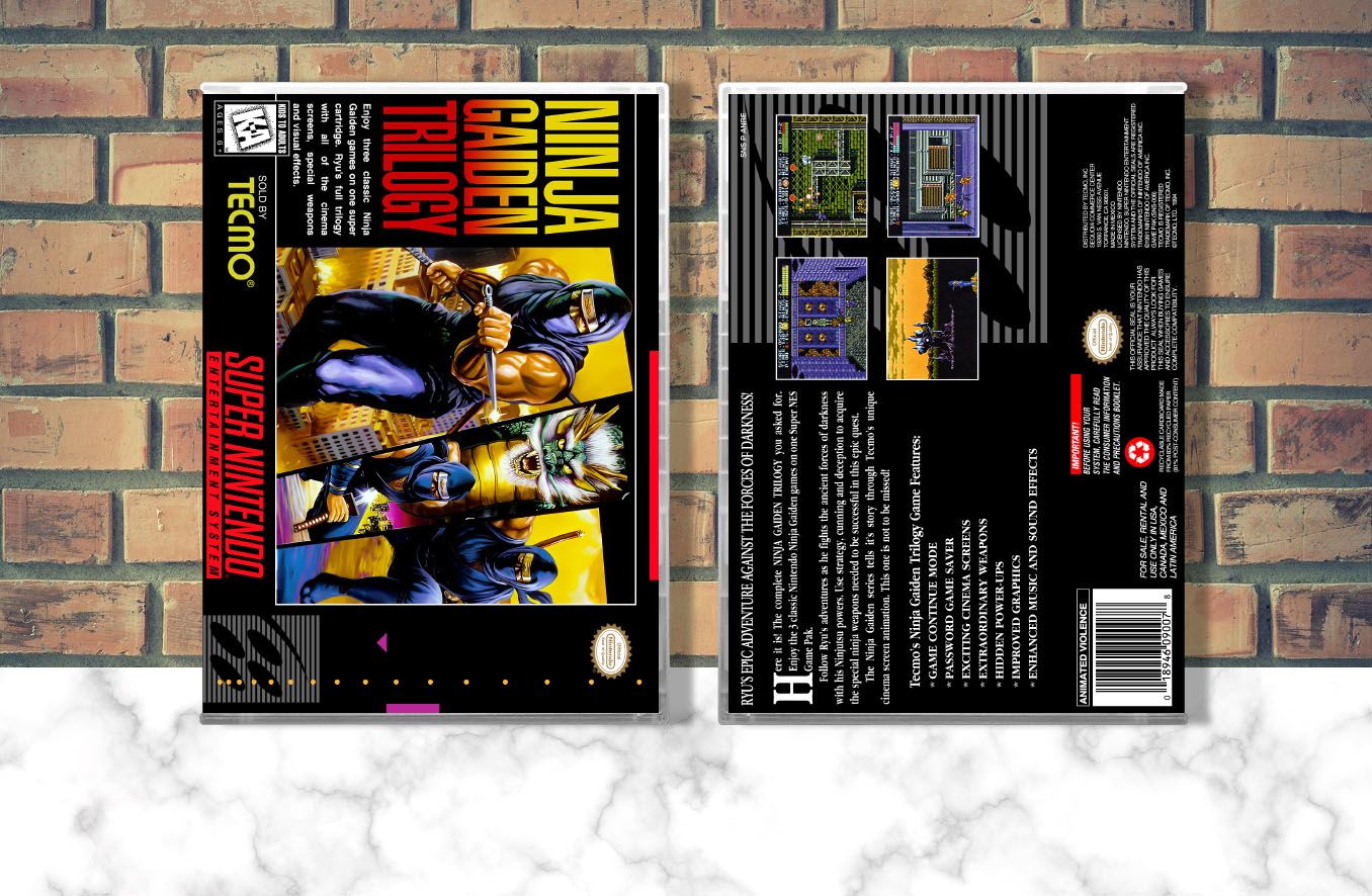 Ninja Gaiden Trilogy, Case Color: CLEAR (Transparent)