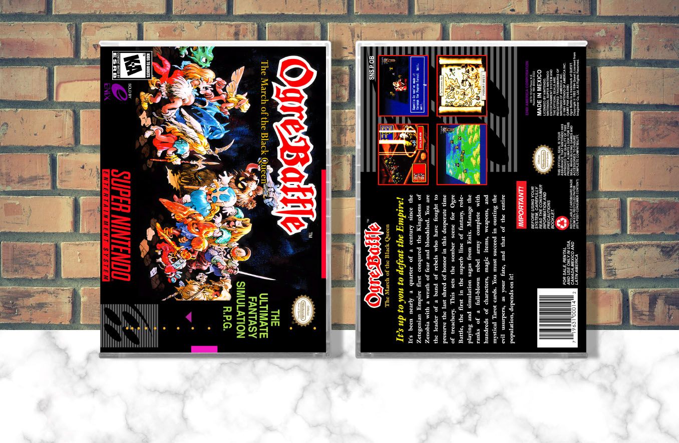 Ogre Battle: March of the Black Queen, Case Color: CLEAR (Transparent)