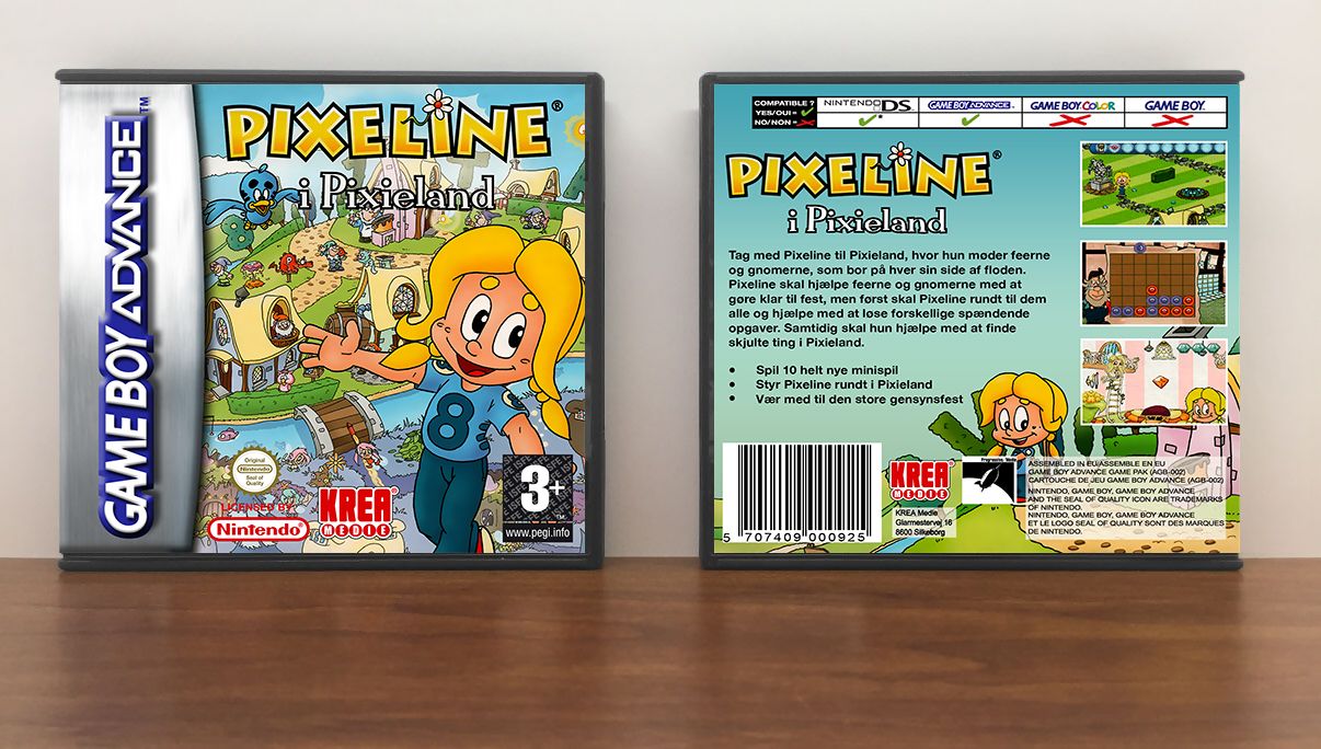 Pixeline i Pixieland (PAL), Artwork Spine Color: Chrome