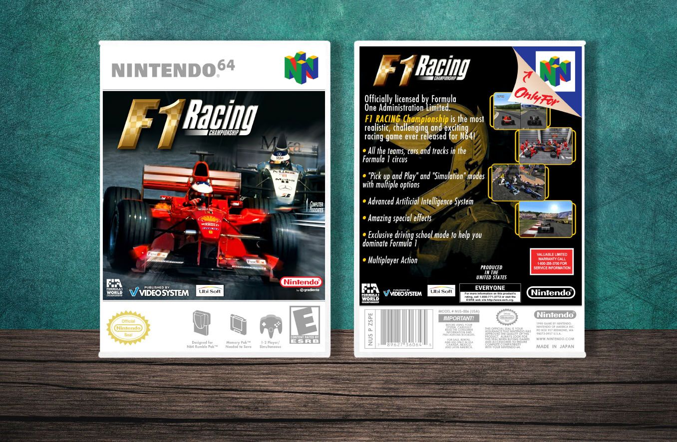 F1 Racing Championship, Case Color: White