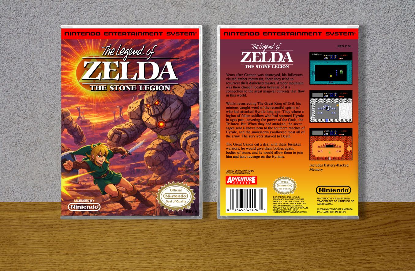 Legend of Zelda, The Stone Legion, Case Color: CLEAR (Transparent)