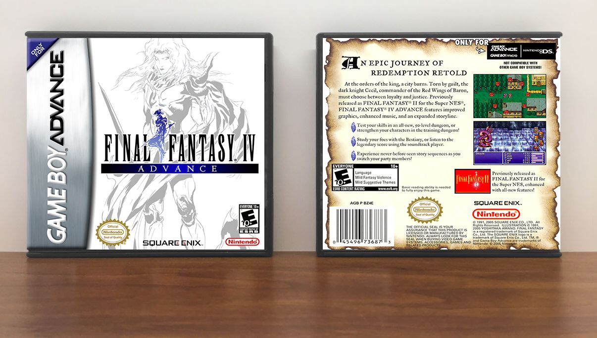 Final Fantasy IV Advance (White Variant), Artwork Spine Color: Chrome