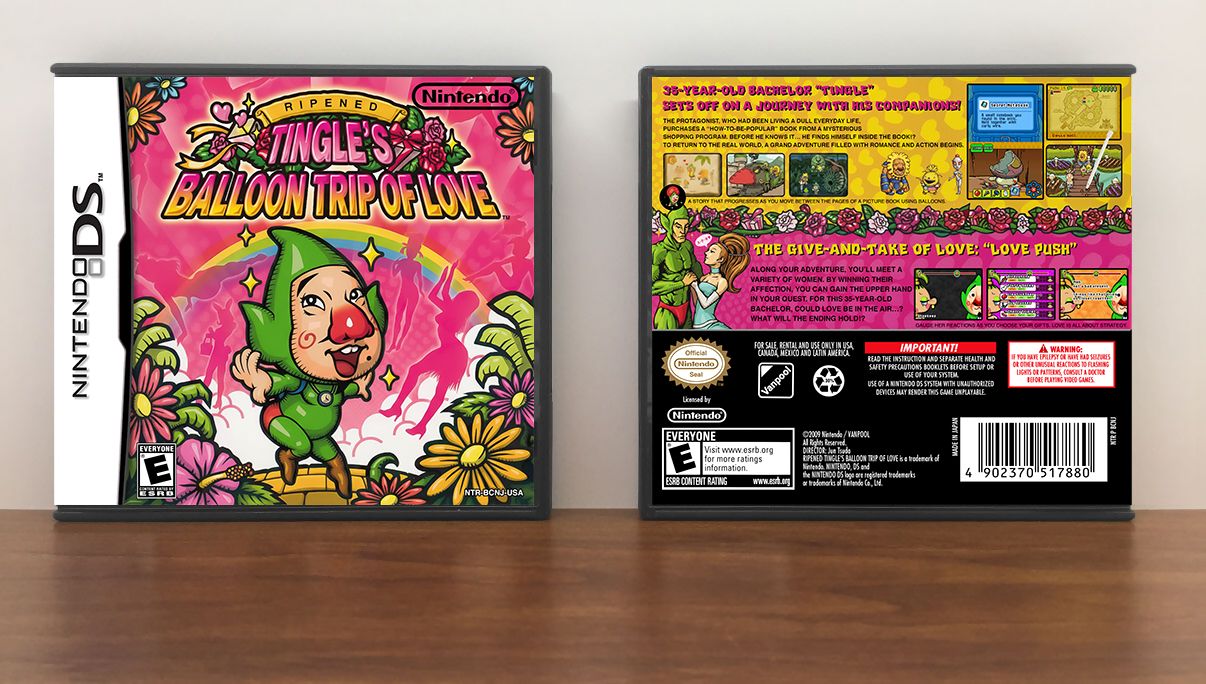 Ripened Tingle's Balloon Trip of Love (English Repro), Case Color: DARK GREY (OEM DS CASE COLOR)