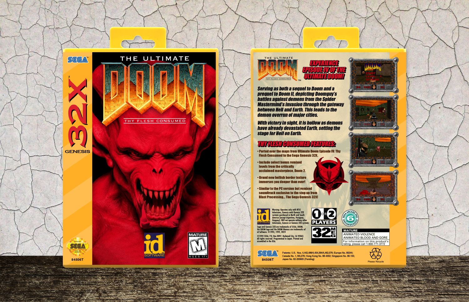 Ultimate Doom, The: Thy Flesh Consumed, Case Color: Yellow