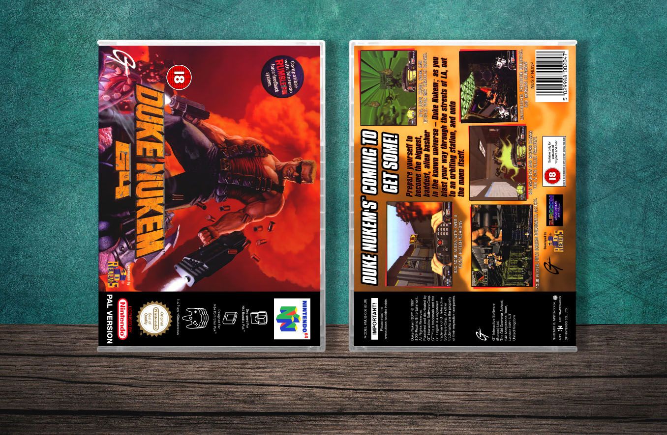 Duke Nukem 64 (PAL), Case Color: CLEAR (Transparent)