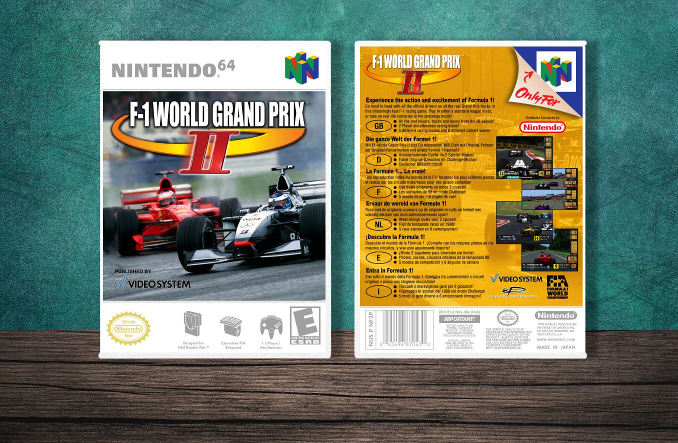 F-1 World Grand Prix II (PAL), Case Color: White
