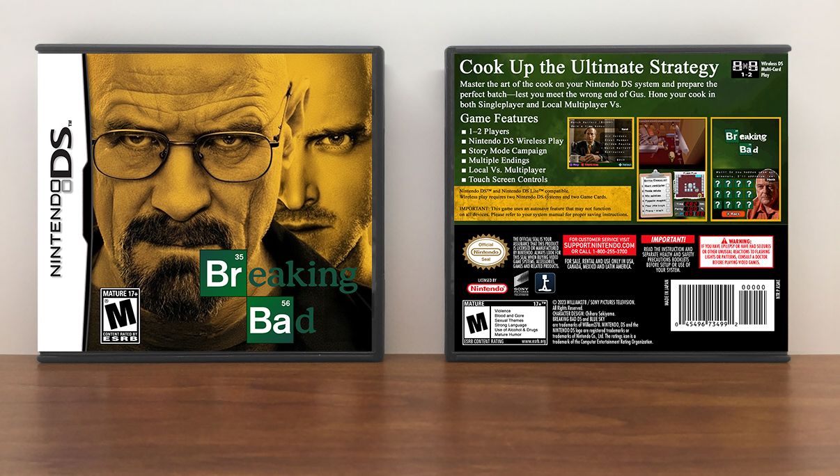 Breaking Bad DS, Case Color: DARK GREY (OEM DS CASE COLOR)