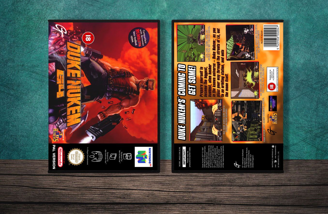 Duke Nukem 64 (PAL), Case Color: DARK GREY (OEM DS CASE COLOR)