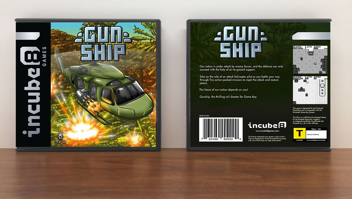 Gunship Lite Edition (Incube8), Artwork Spine Color: Chrome