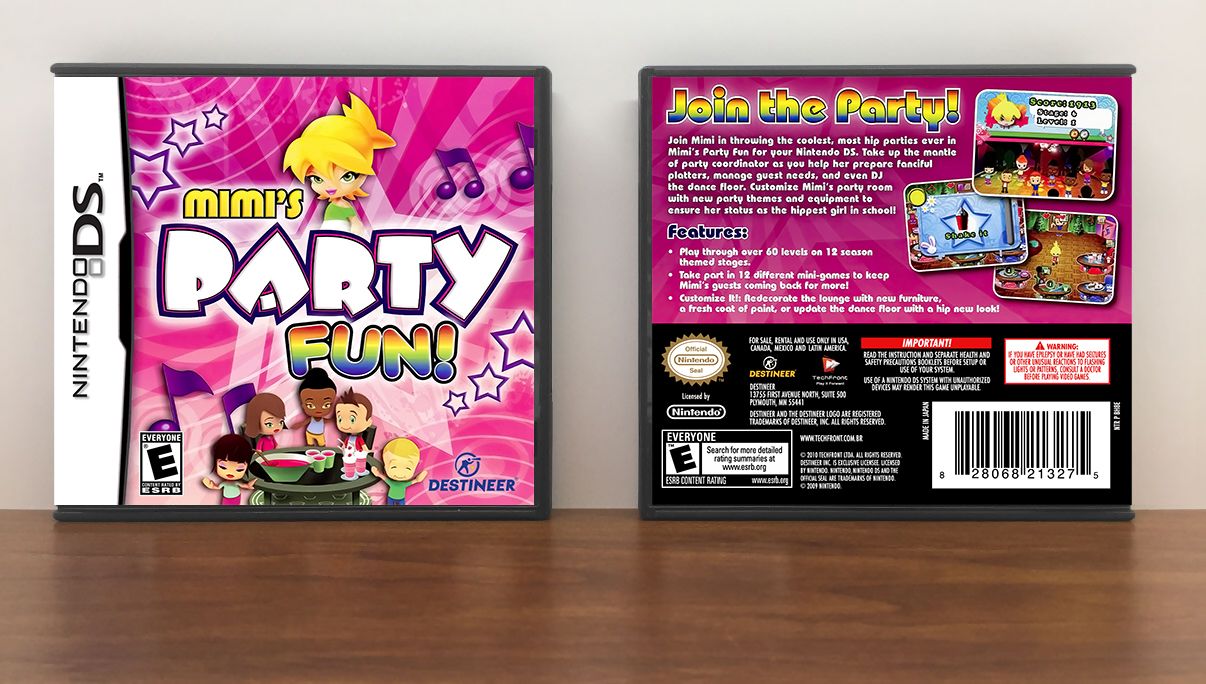 Mimi's Party Fun!, Case Color: DARK GREY (OEM DS CASE COLOR)