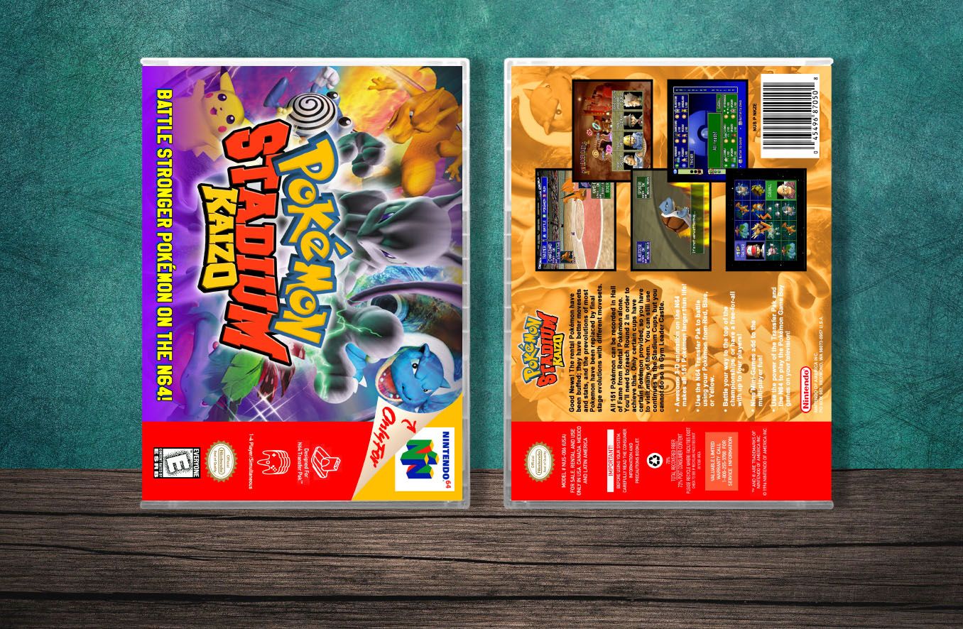 Pokemon Stadium Kaizo, Case Color: CLEAR (Transparent)